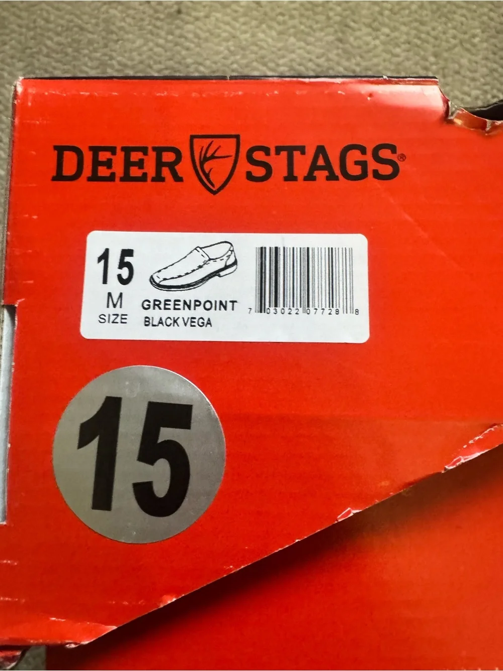 Deer Stags Men's Greenpoint Black Vega Slip-On Loafers Size 15 M NIB